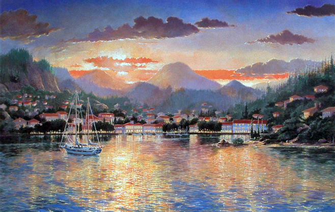 Harbour At Evening